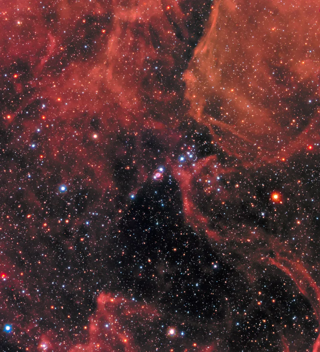 Supernova 1987A, imaged by Hubble, shown for illustration. It is not the source of carbonado.